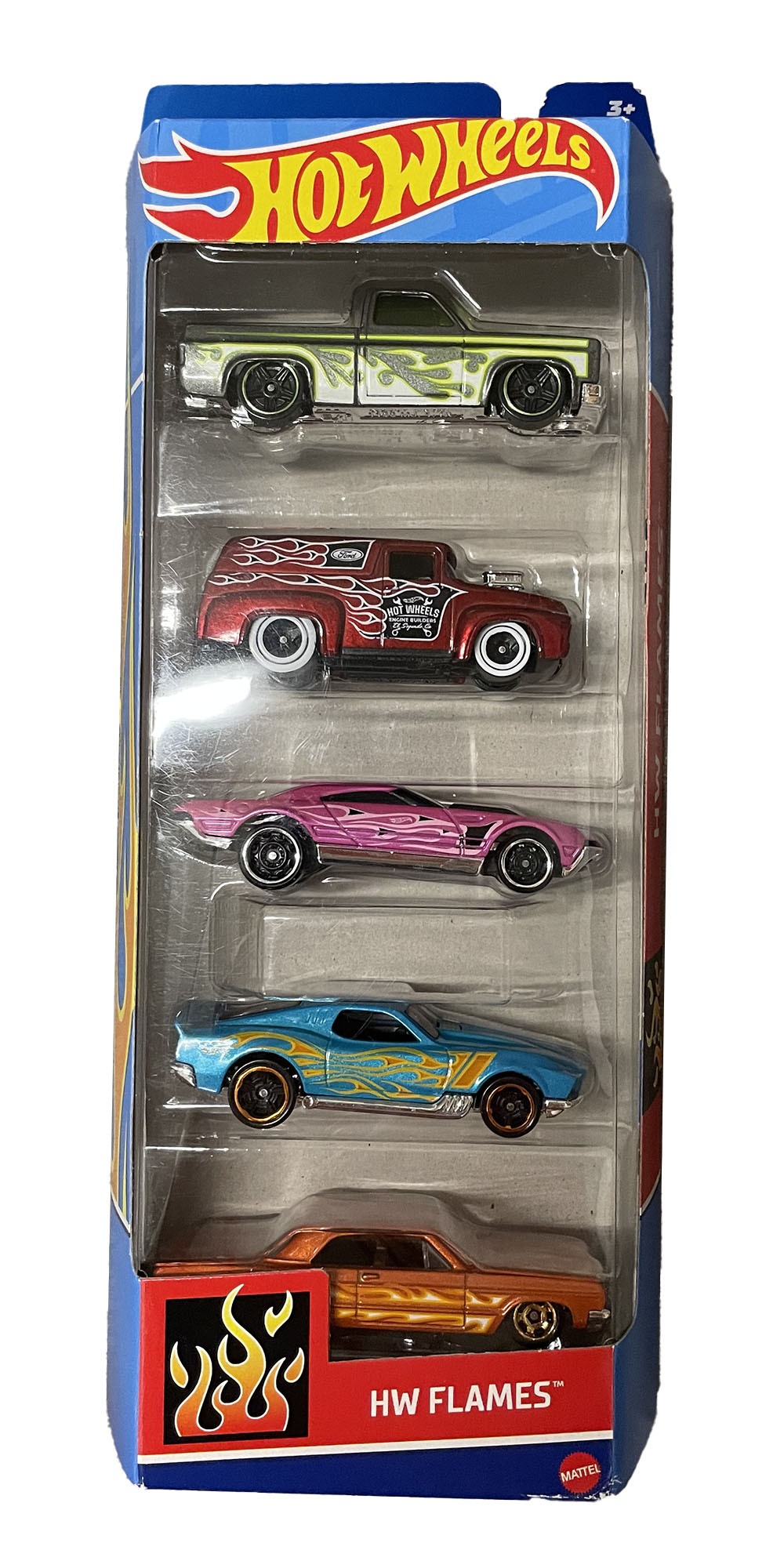 Speelgoedauto Hotwheels Voordeelpak Vlammen HW-Flames