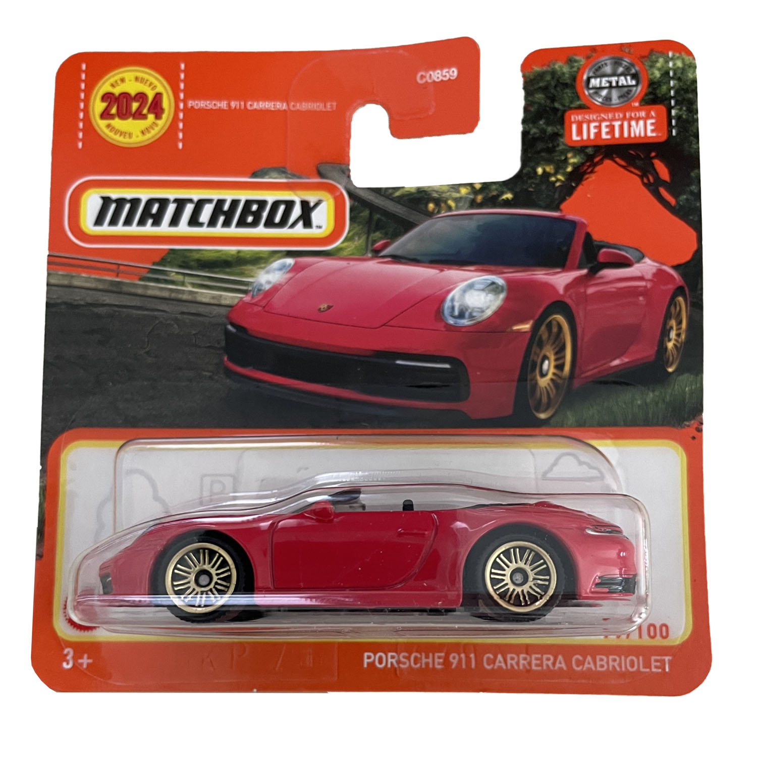 Speelgoedauto Matchbox Porsche 911 Carrera Cabriolet