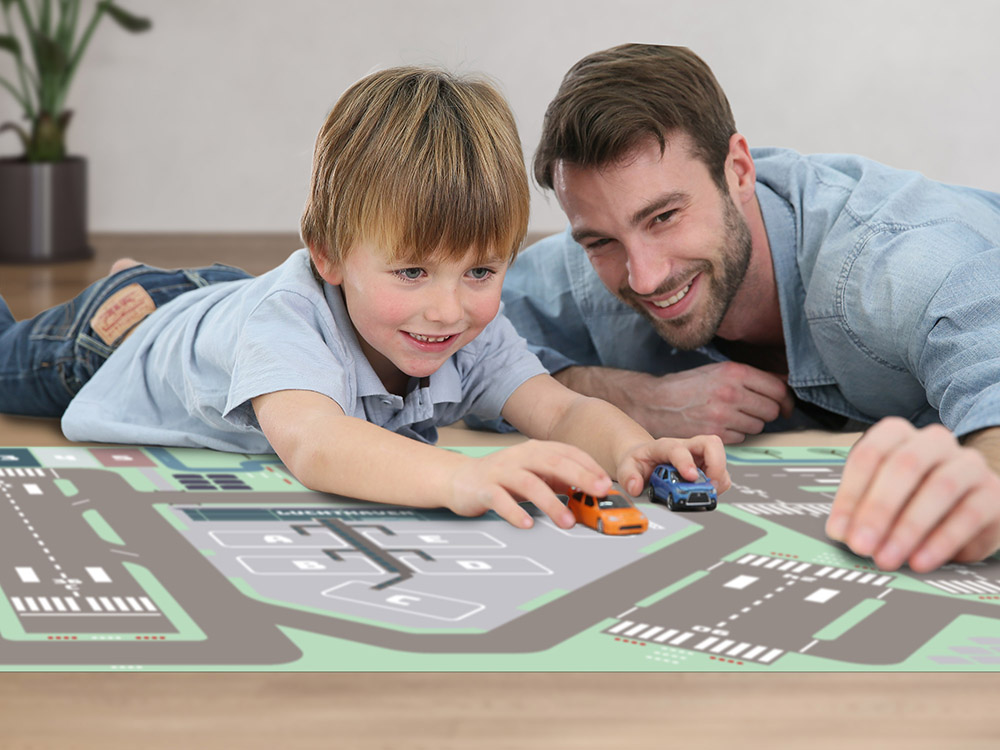 Speelkleed sticker kinderkamer vloer Luchthaven Schiphol